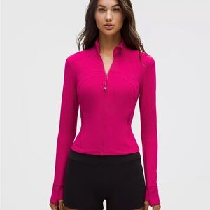 Lululemon Athletica Fuchsia Zip-Up Sweatshirt